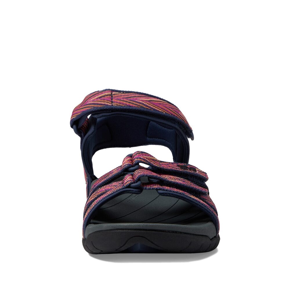 TEVA WOMEN'S TIRRA SANDAL, PALMS INDIGO/ROSE VIOLET, 7.5 - Picture 3 of 6